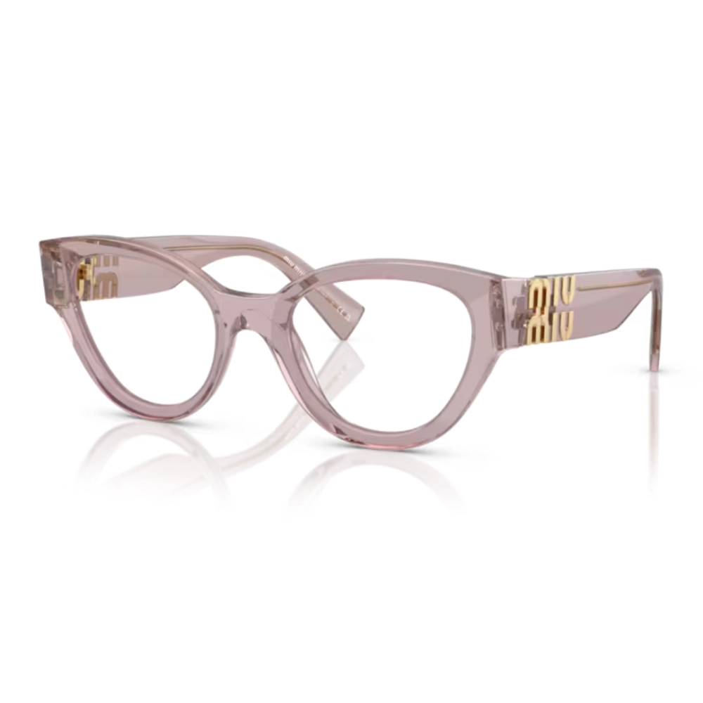 Óculos de Grau Miu Miu 0MU 01VV - 52 - Malva transparente - 12W1O1