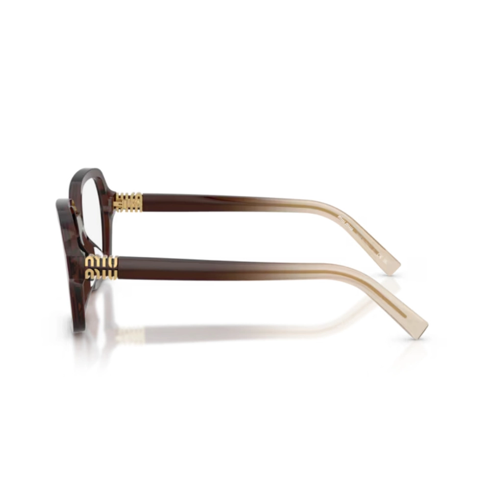 Óculos de Grau Miu Miu 0MU 03YV - 54 - Marrom transparente