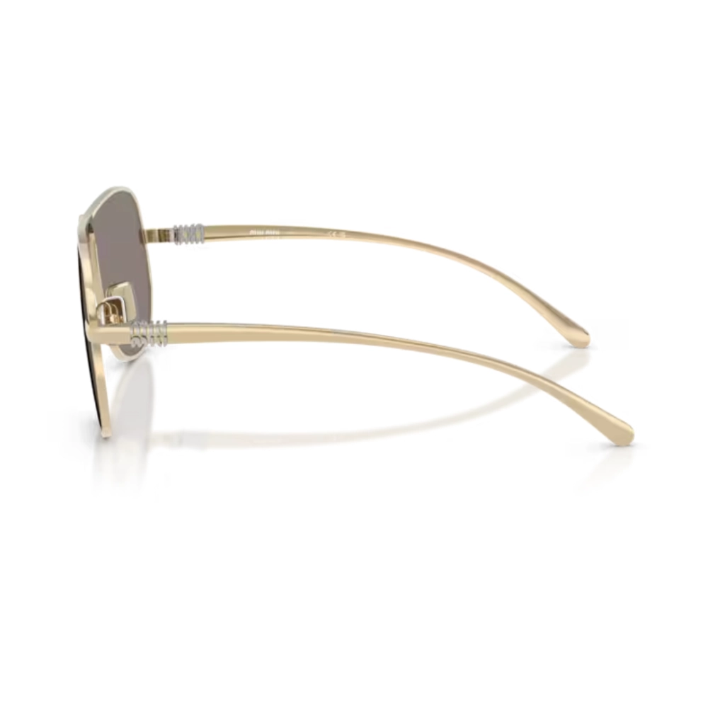 Óculos de Sol Miu Miu 0MU A56S - 66 - Ouro-pálido - ZVN80Q